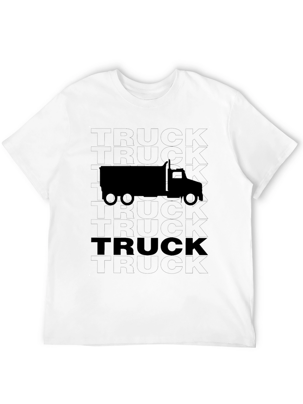 Black Truck Graphic Tee - Mens Casual Shirt