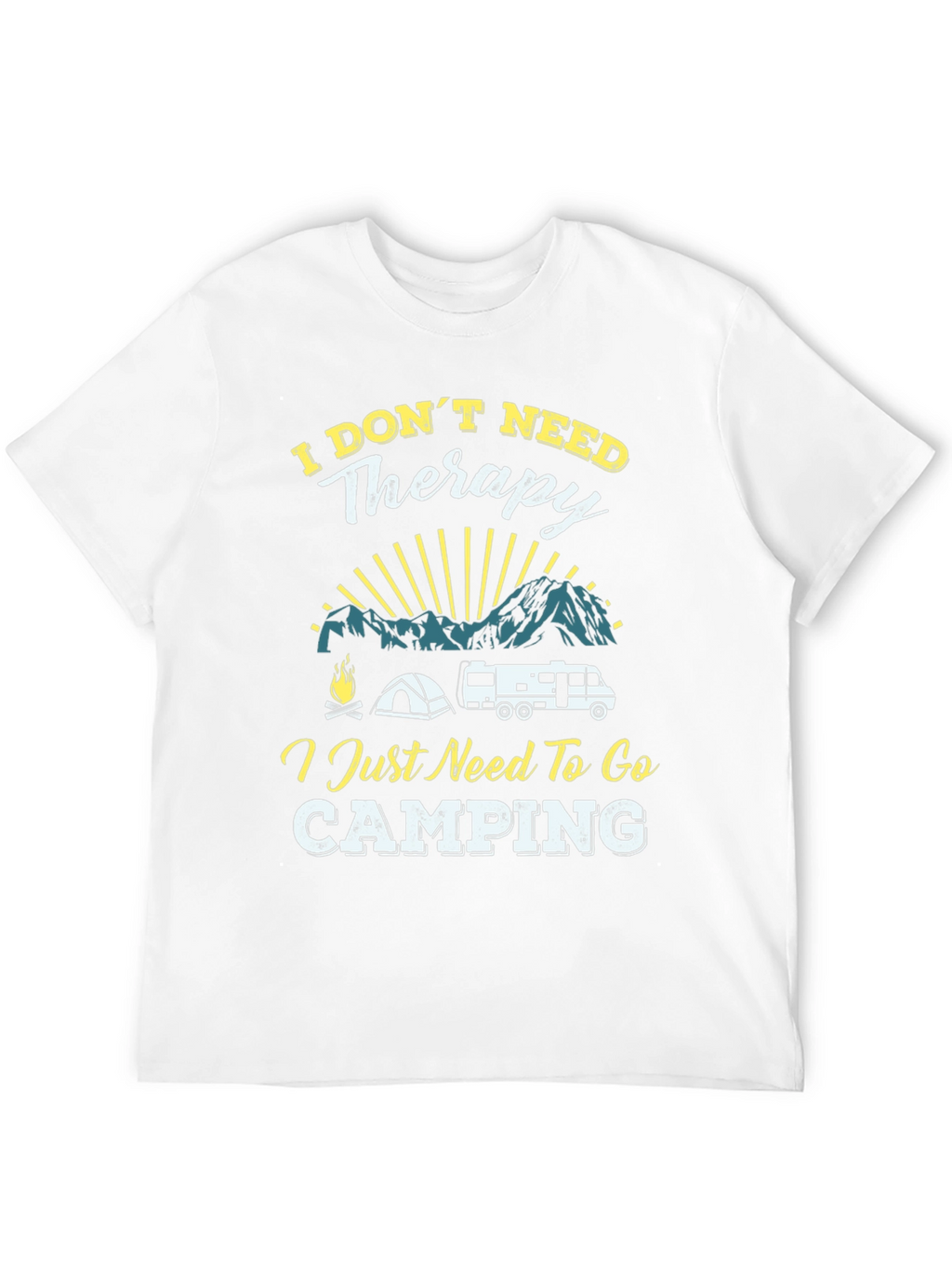 Camping Therapy T-Shirt - Adventure Awaits
