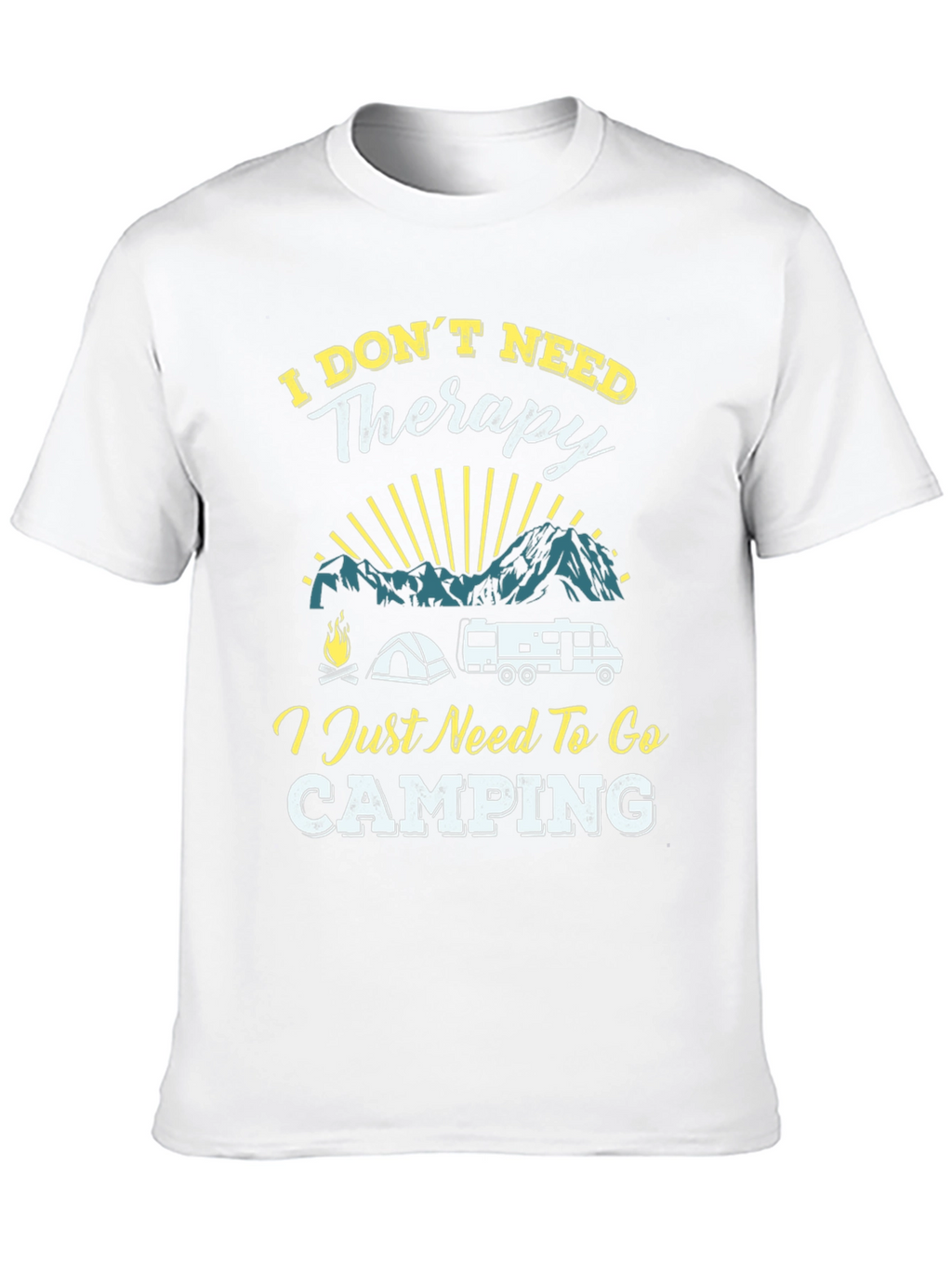 Camping Therapy T-Shirt - Adventure Awaits