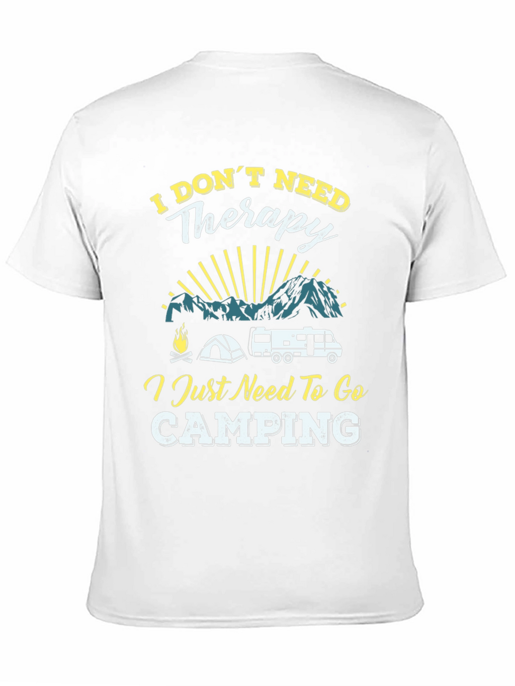Camping Therapy T-Shirt - Adventure Awaits