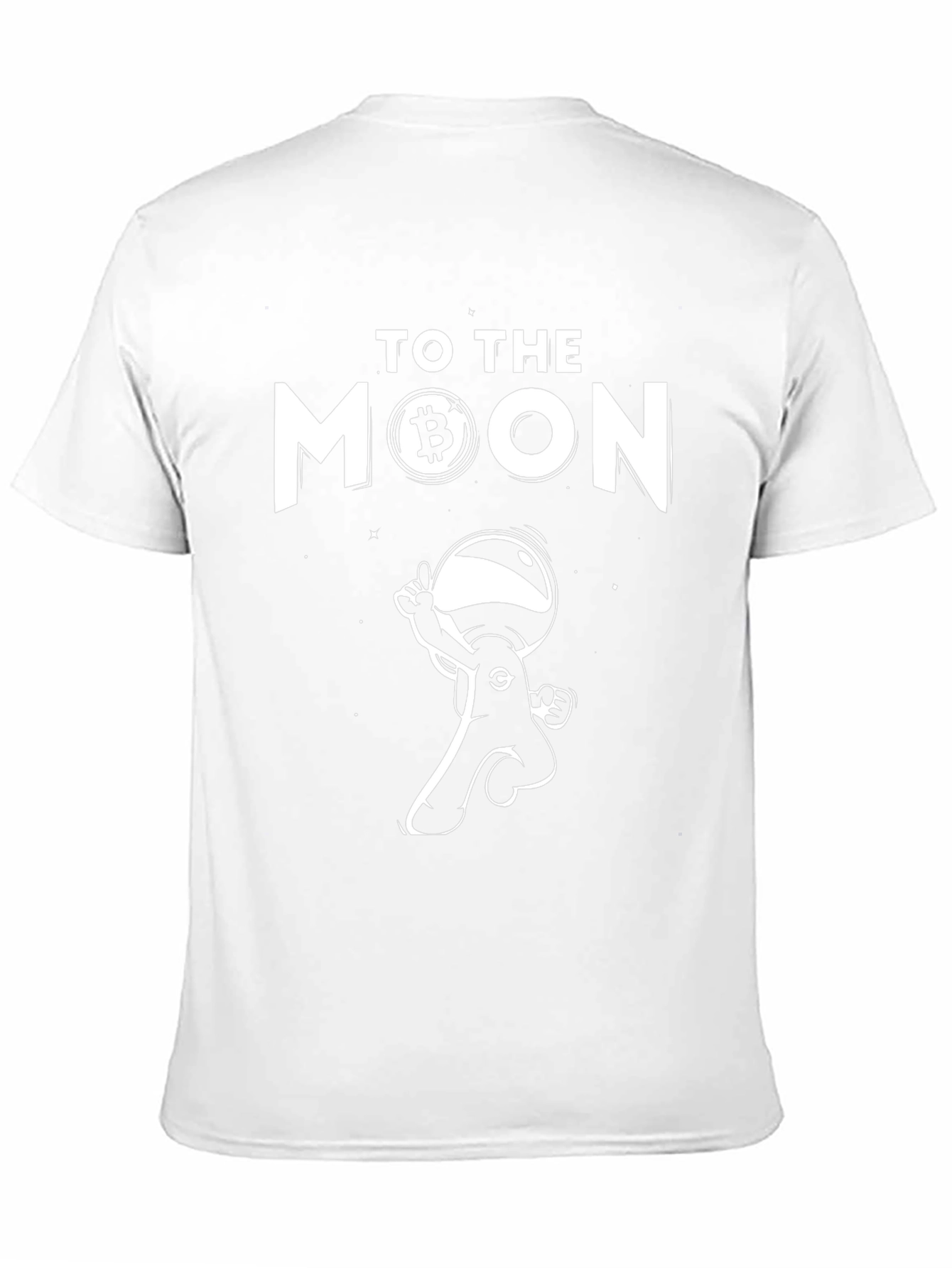 Bitcoin To The Moon Graphic Tee - Crypto Astronaut