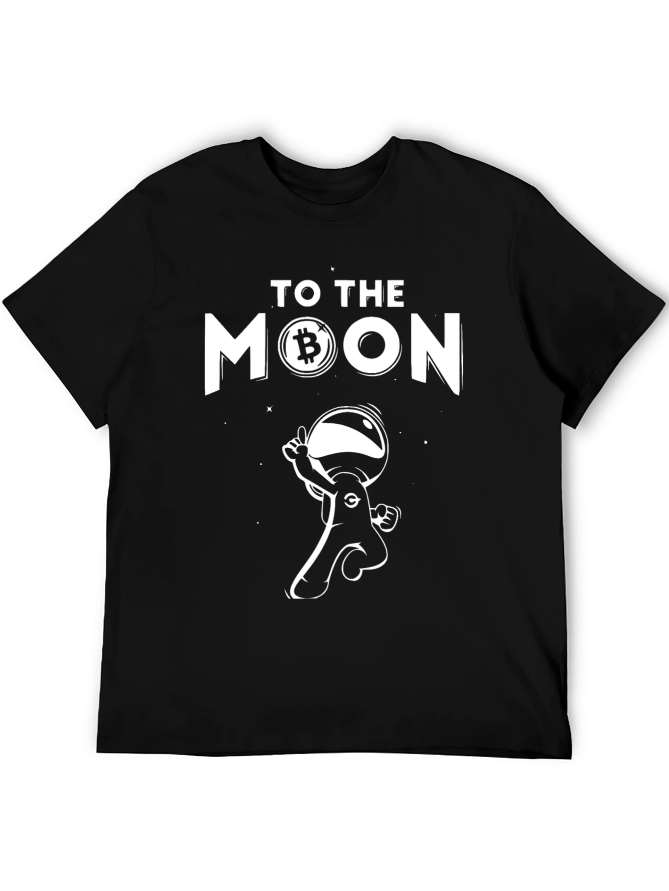 Bitcoin To The Moon Graphic Tee - Crypto Astronaut