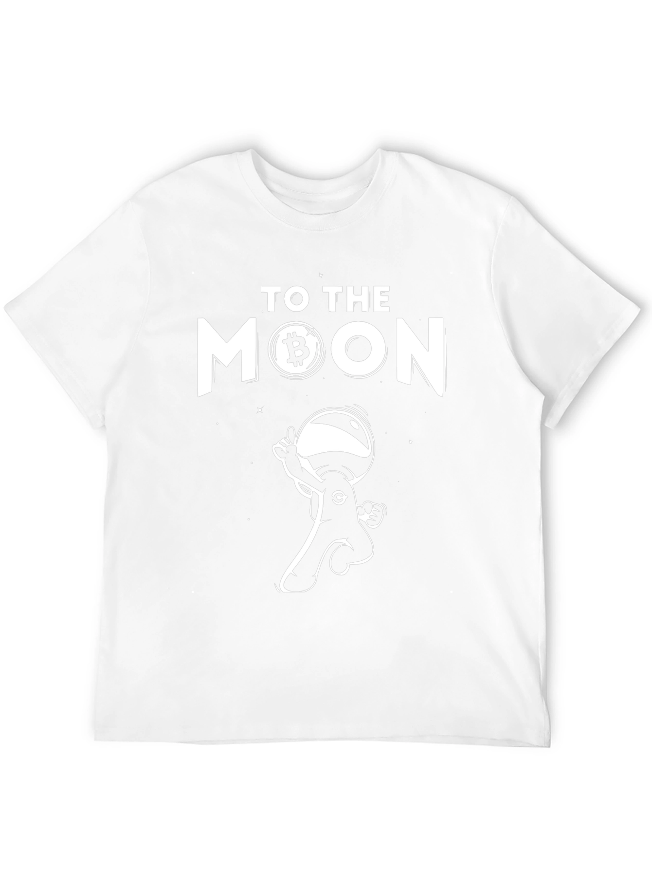 Bitcoin To The Moon Graphic Tee - Crypto Astronaut