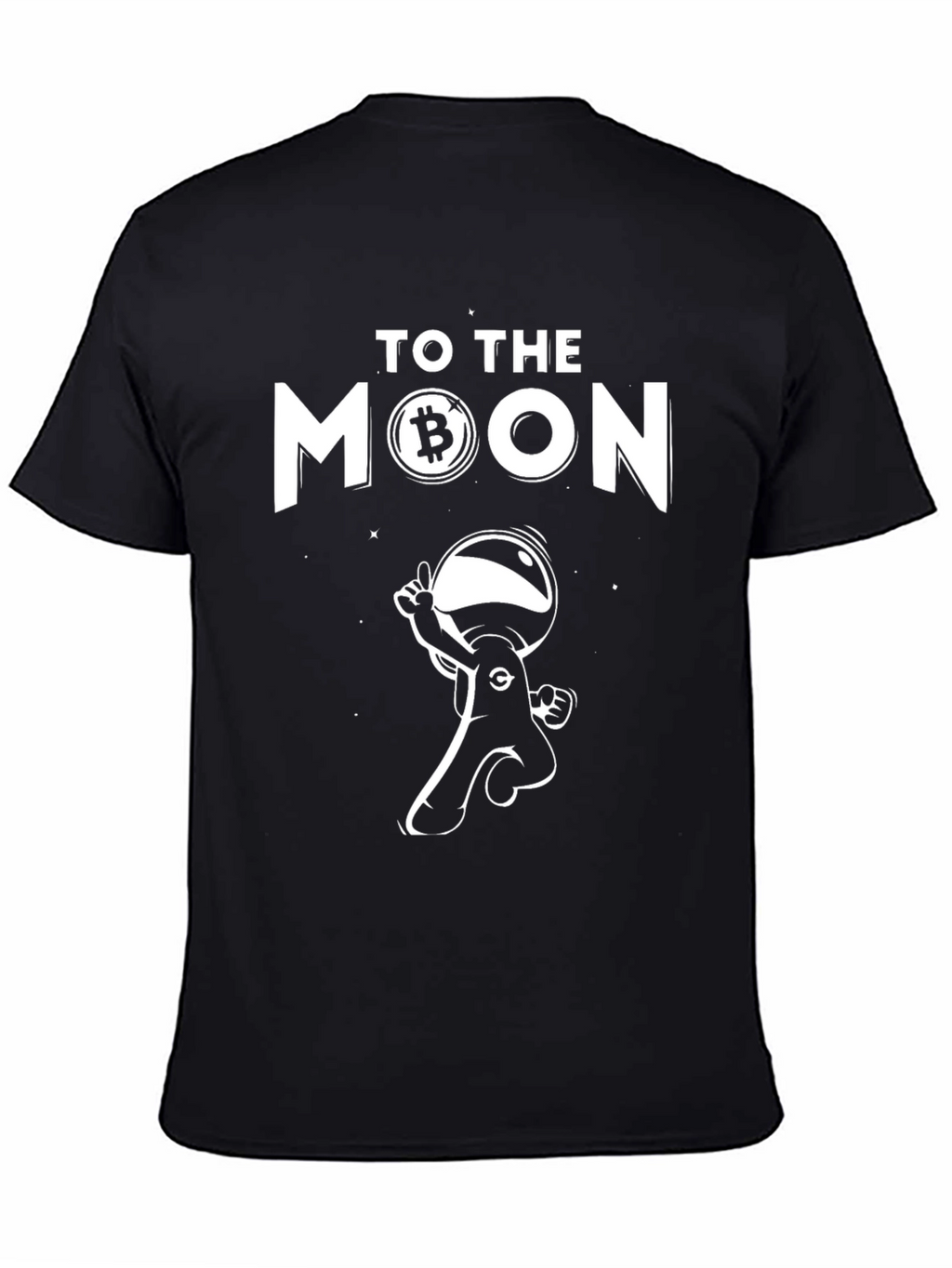 Bitcoin To The Moon Graphic Tee - Crypto Astronaut