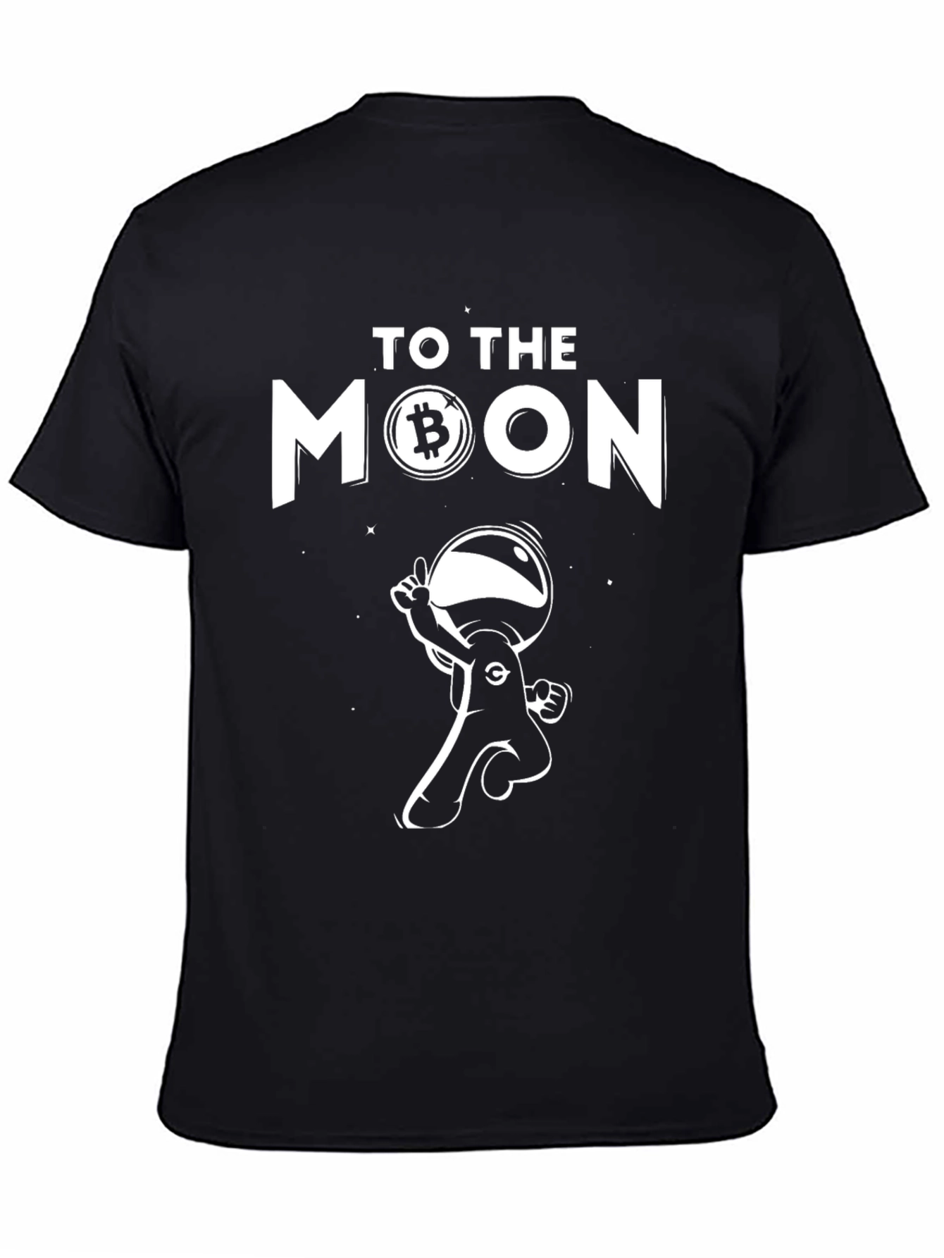 Bitcoin To The Moon Graphic Tee - Crypto Astronaut