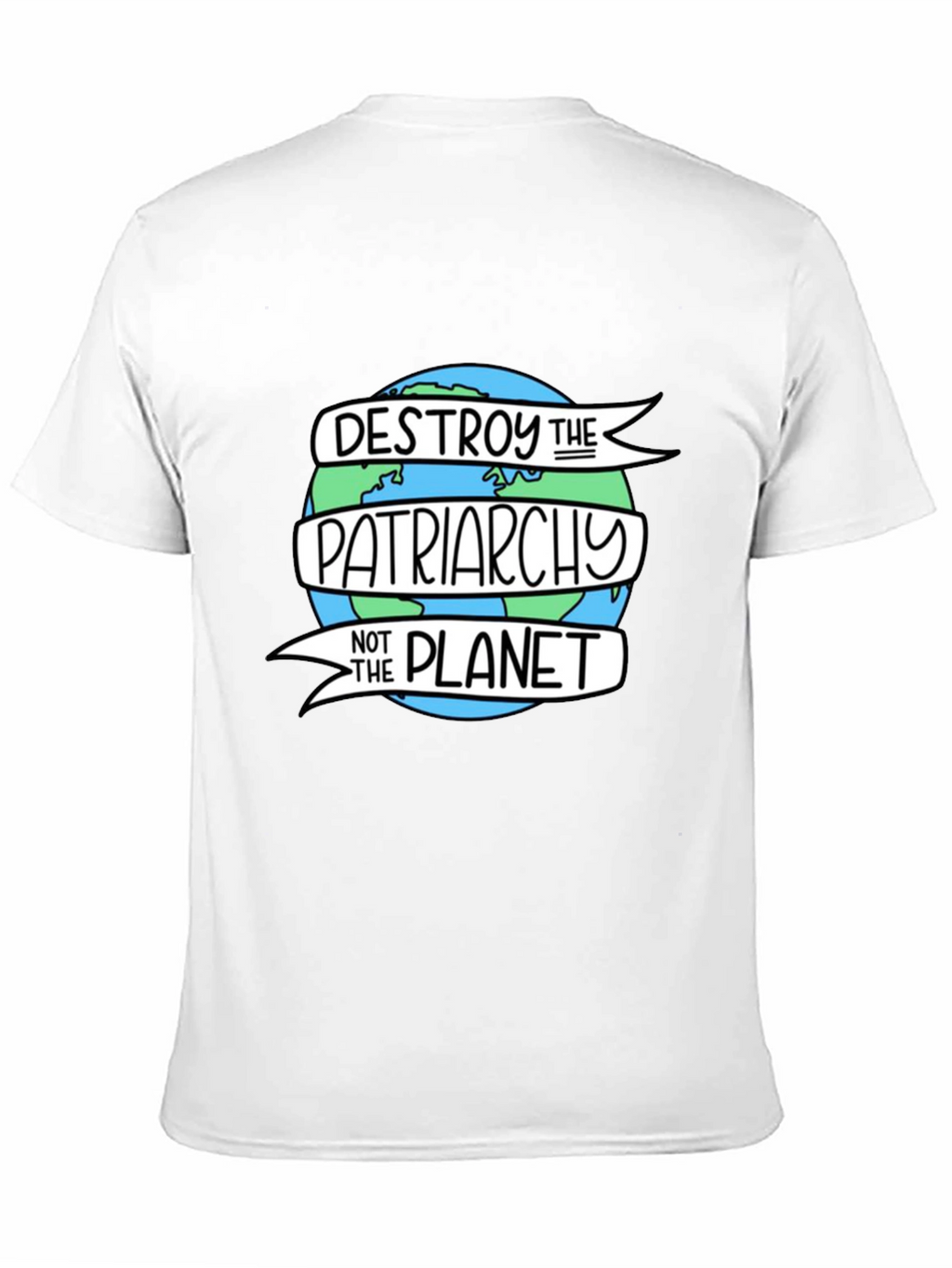 Destroy Patriarchy Planet Graphic Tee