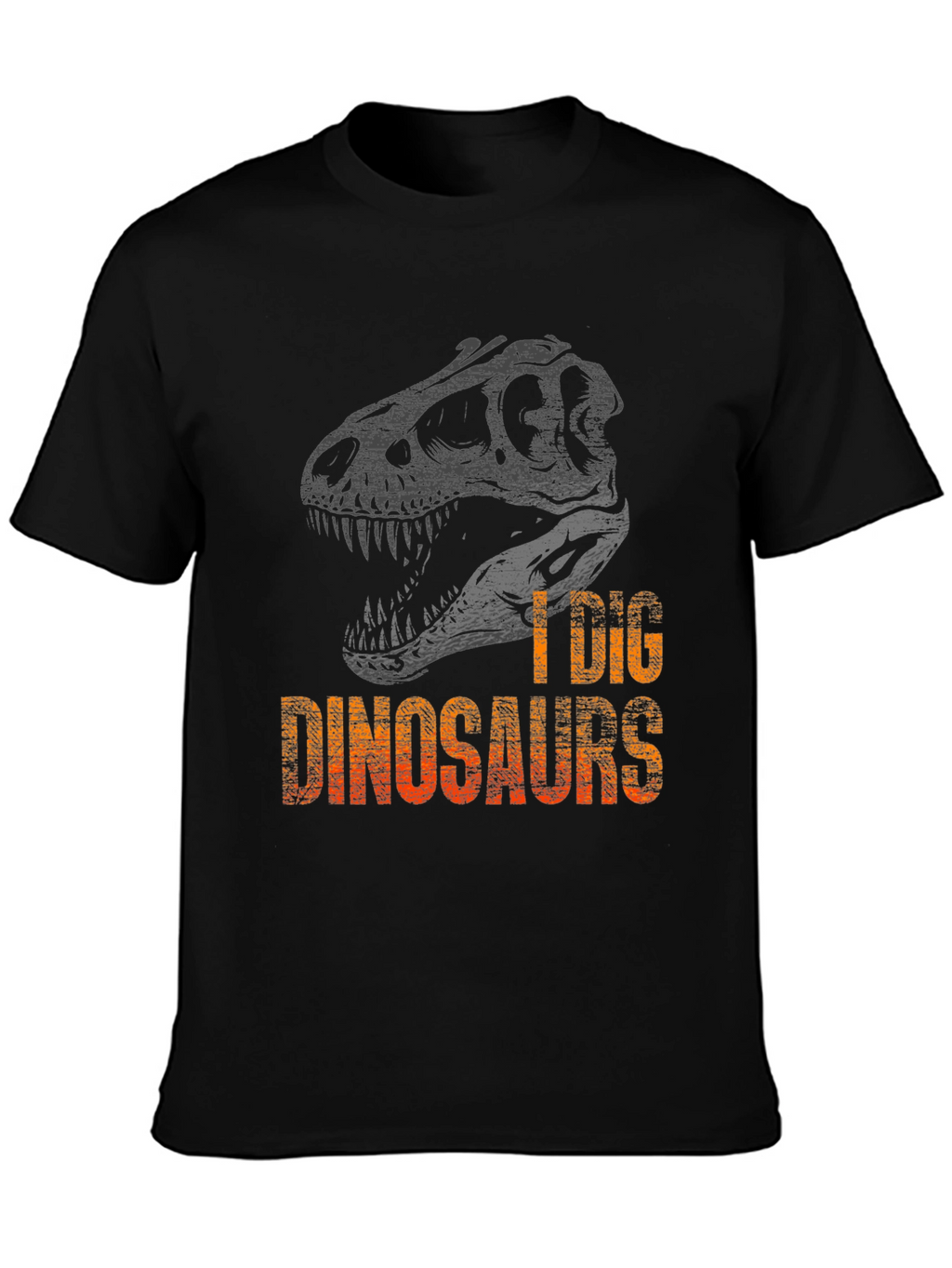 I Dig Dinosaurs Graphic Tee - Mens Black T-Shirt