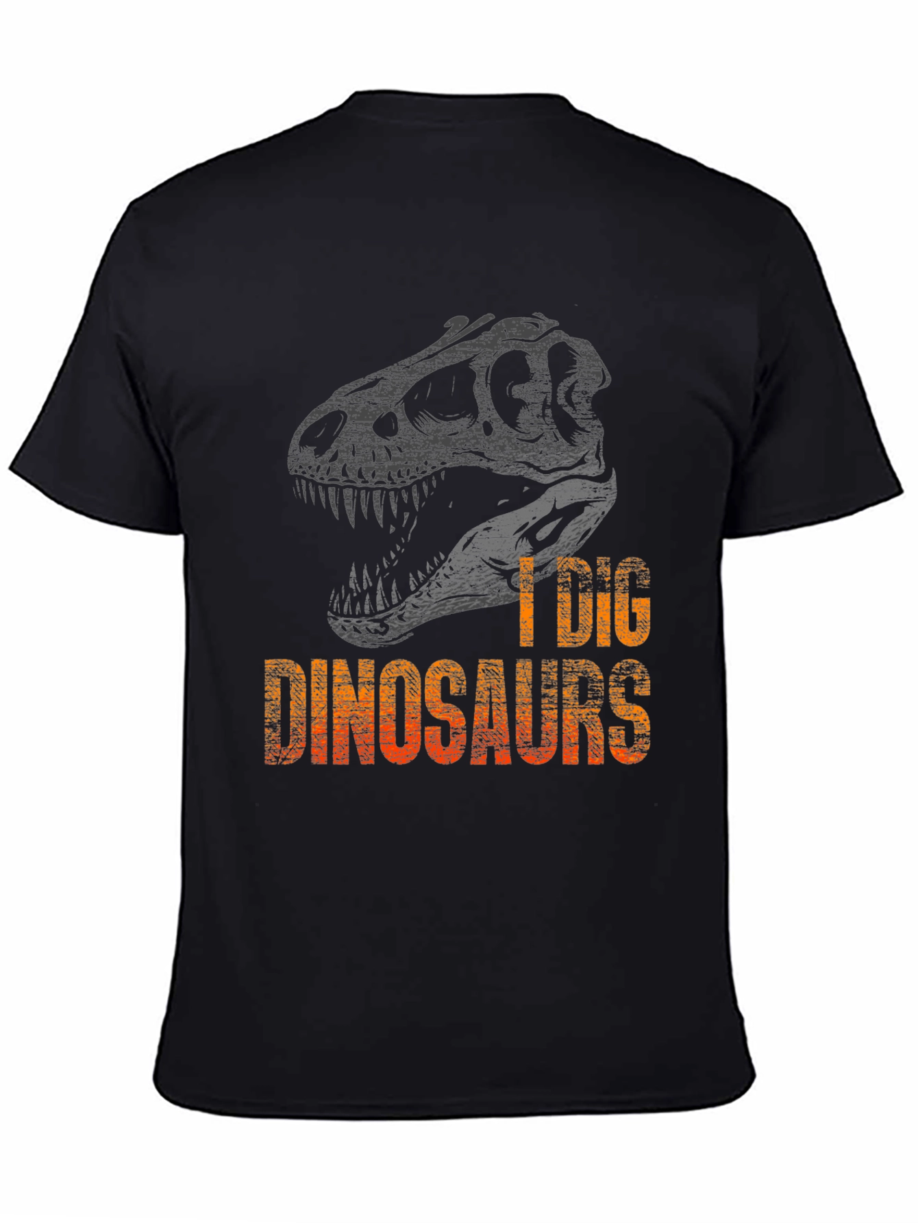 I Dig Dinosaurs Graphic Tee - Mens Black T-Shirt