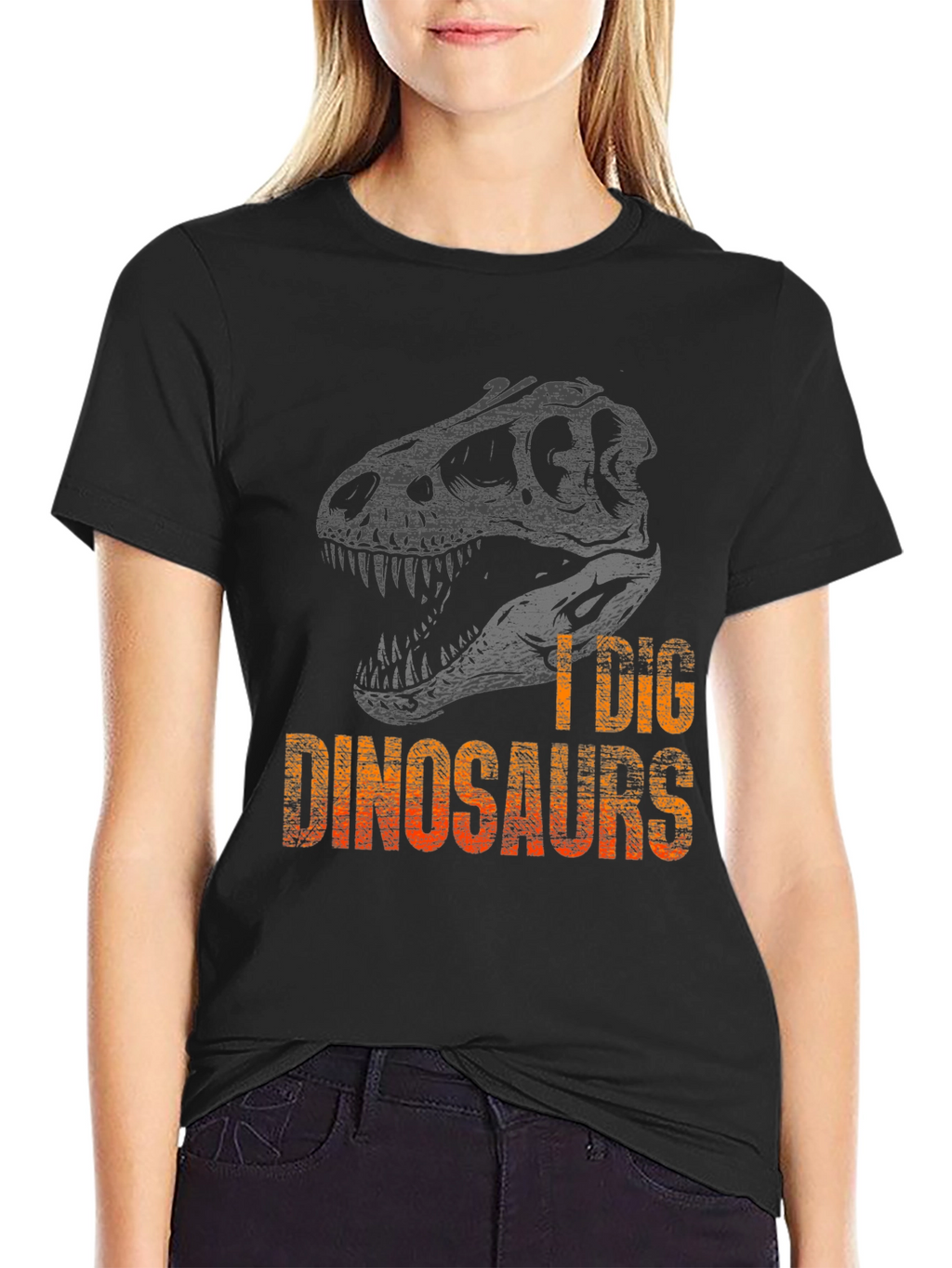 I Dig Dinosaurs Graphic Tee - Mens Black T-Shirt