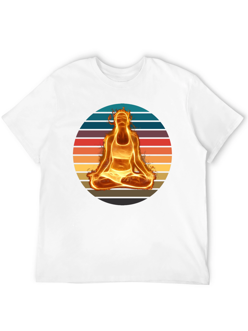 Fiery Yoga Meditation T-Shirt