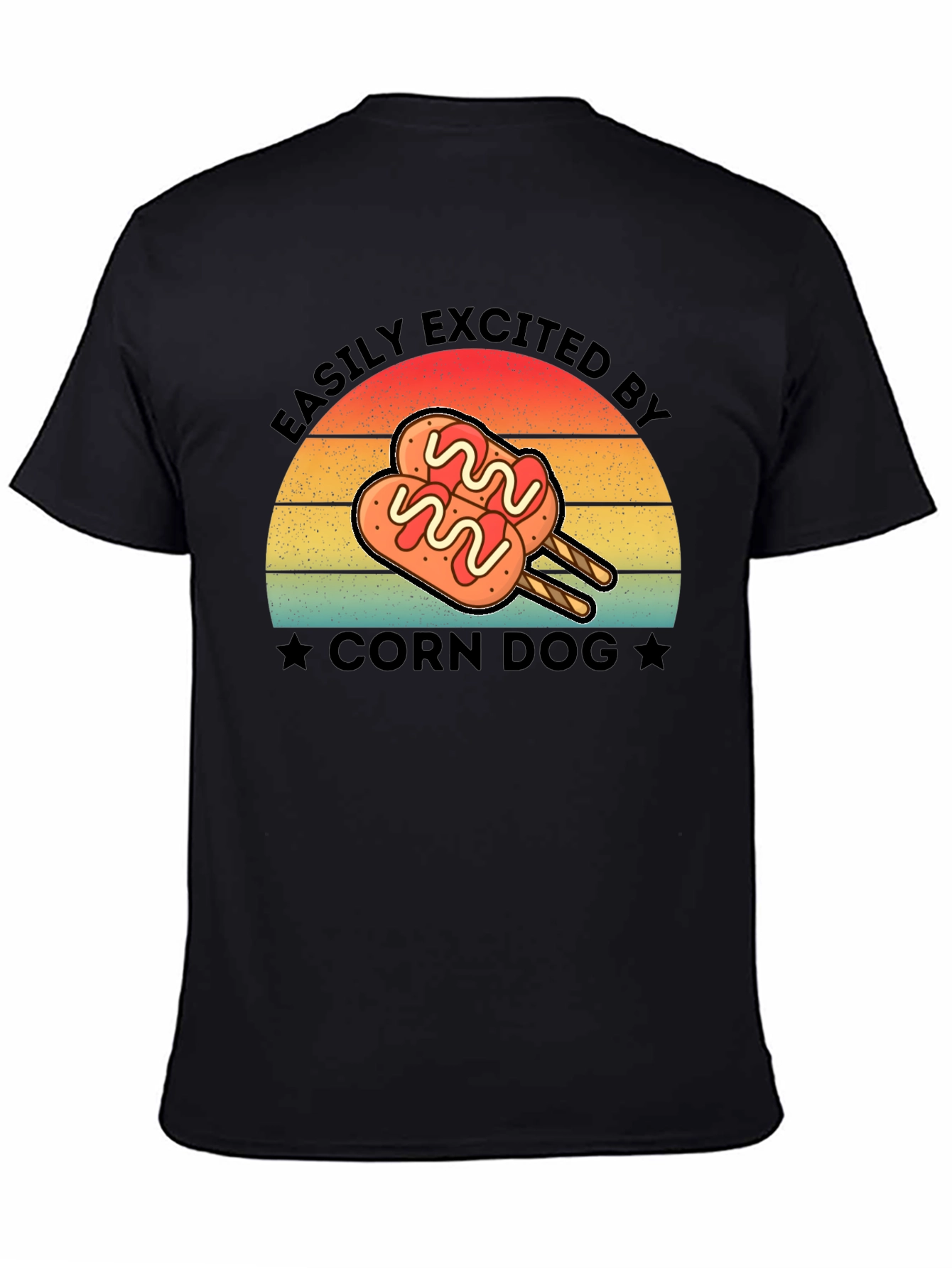 Corn Dog Lover T-Shirt - Easily Excited By Tee
