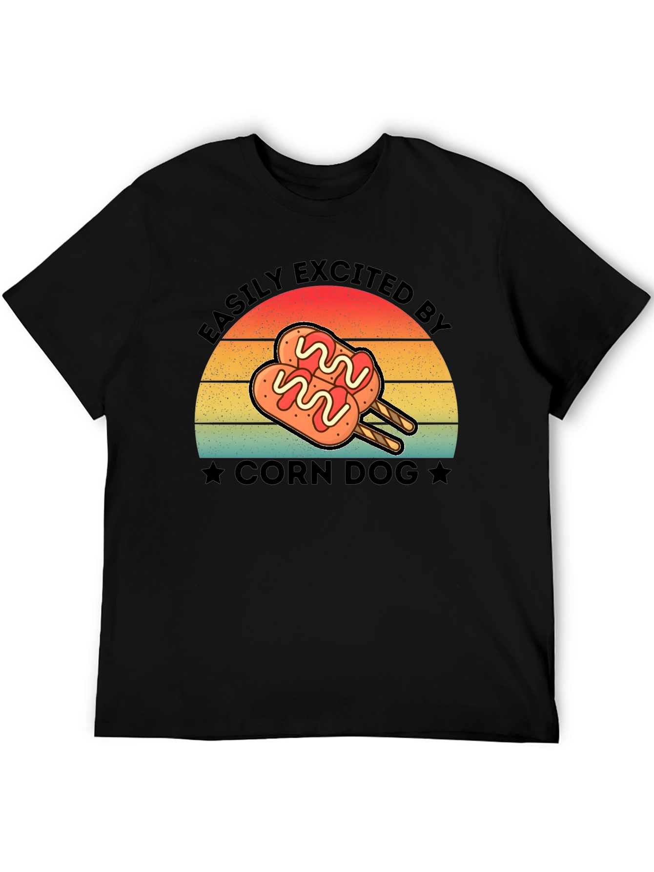 Corn Dog Lover T-Shirt - Easily Excited By Tee