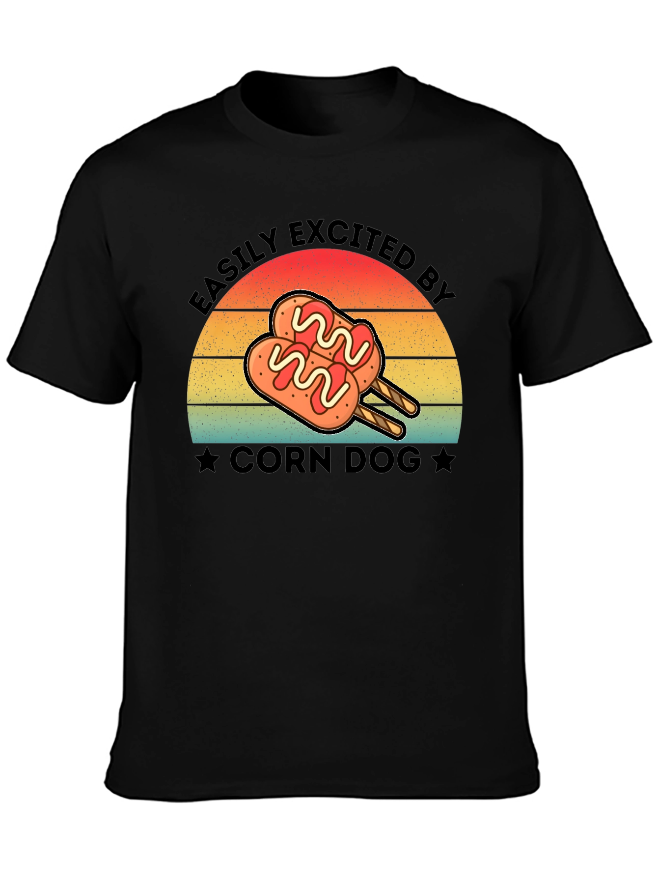 Corn Dog Lover T-Shirt - Easily Excited By Tee