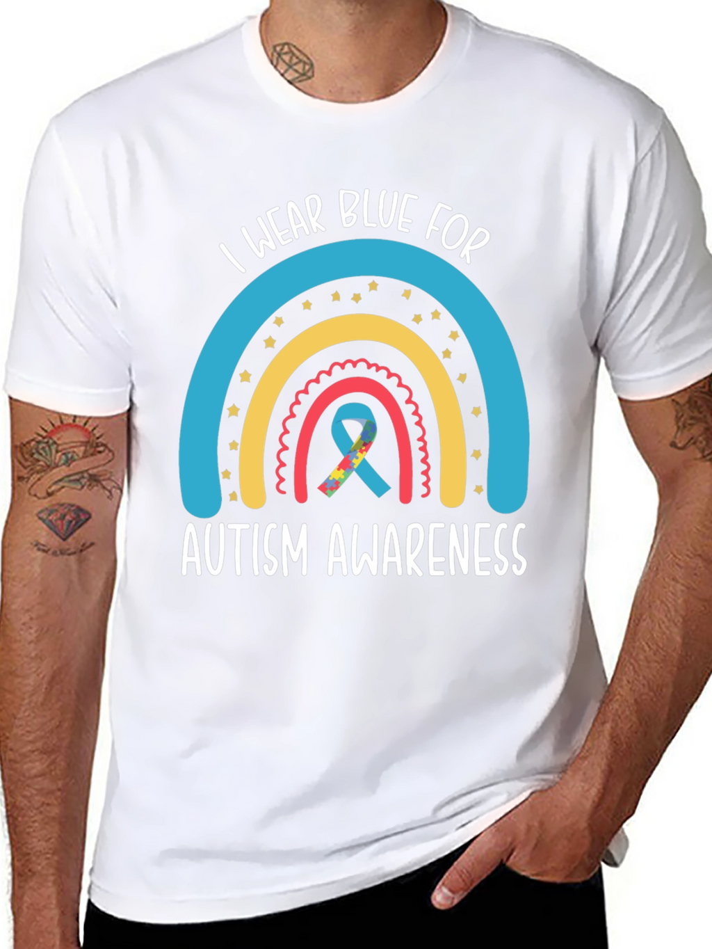 Autism Awareness Tee - I Wear Blue For...