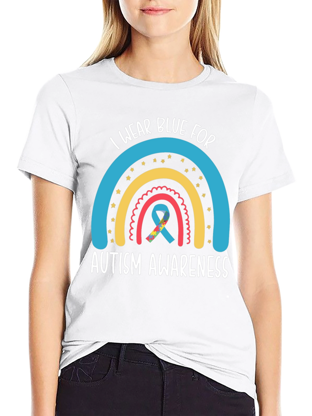 Autism Awareness Tee - I Wear Blue For...
