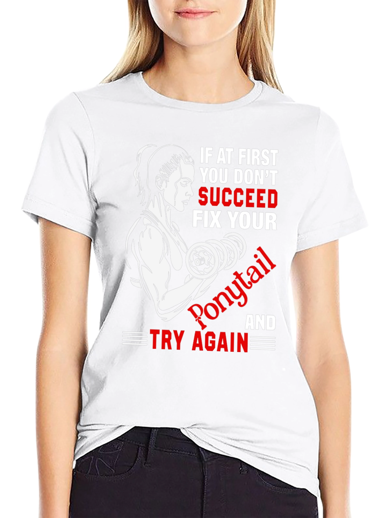 Funny Gym T-Shirt: If At First You Dont Succeed