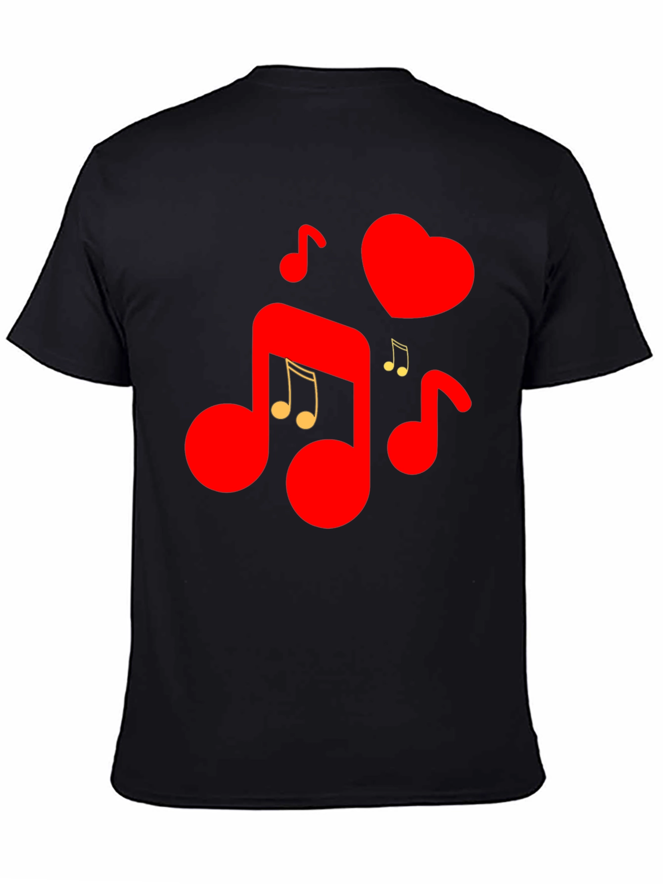 Musical Heartbeat Graphic Tee - Love & Music Combined!