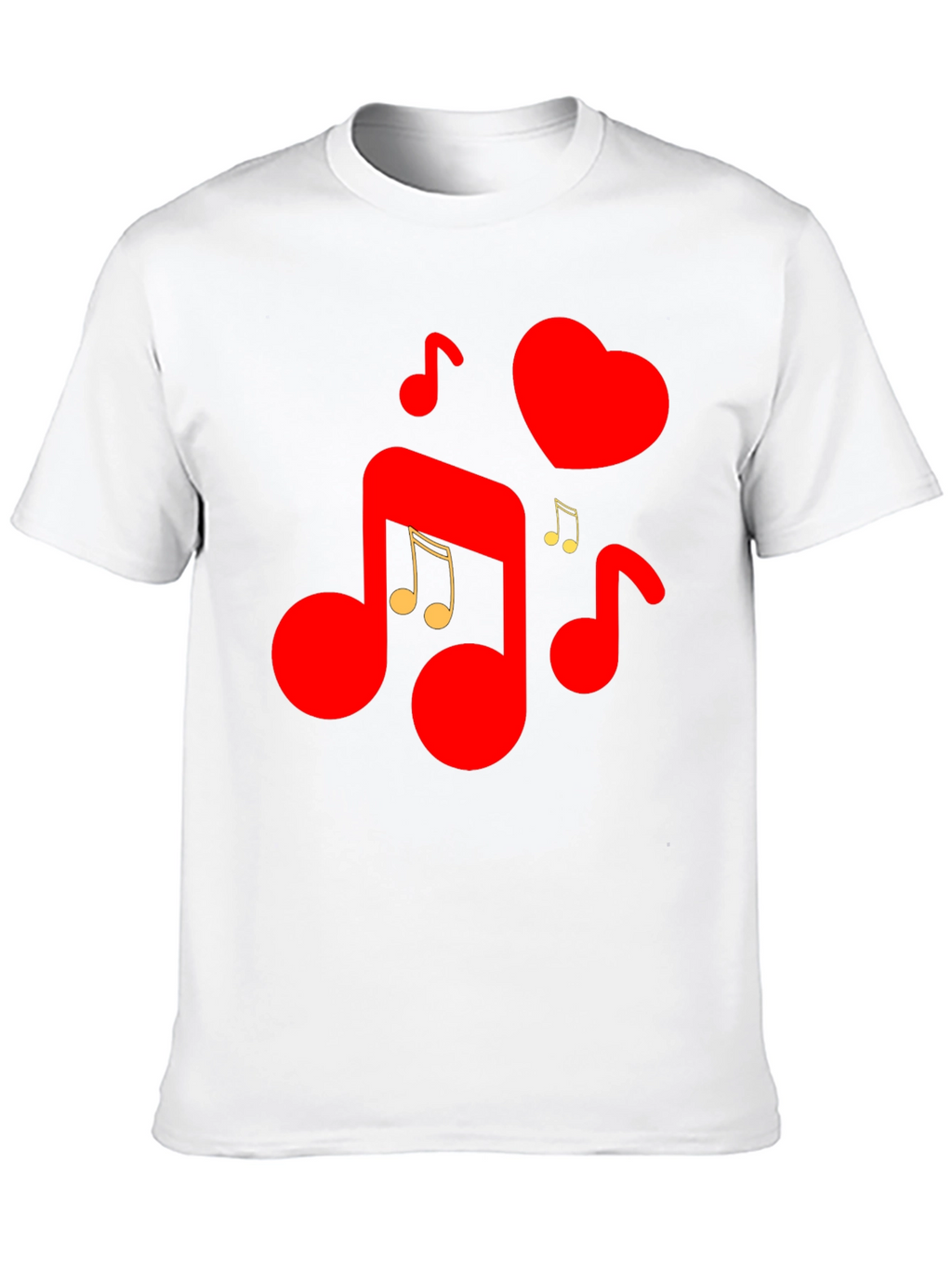 Musical Heartbeat Graphic Tee - Love & Music Combined!