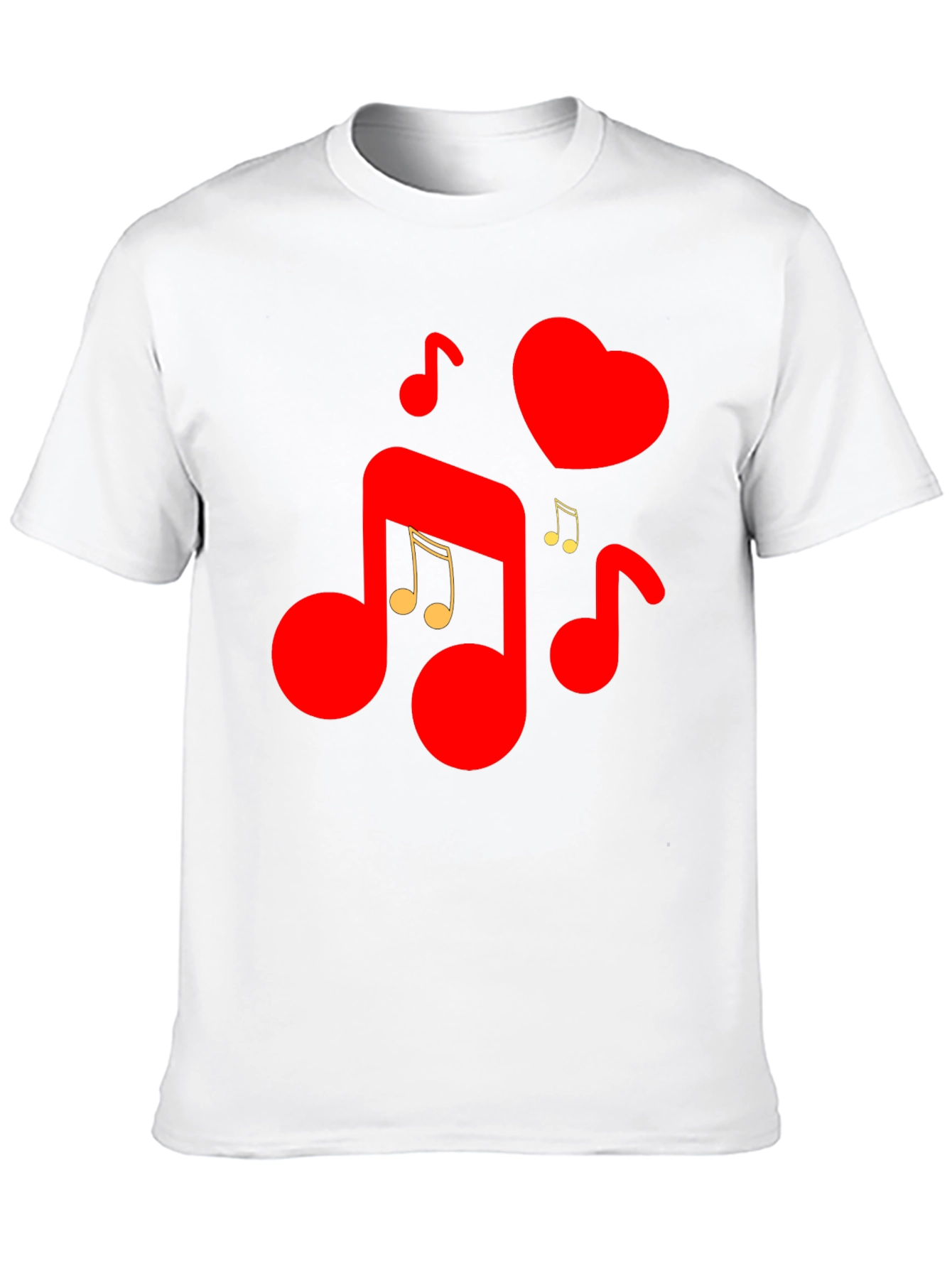 Musical Heartbeat Graphic Tee - Love & Music Combined!