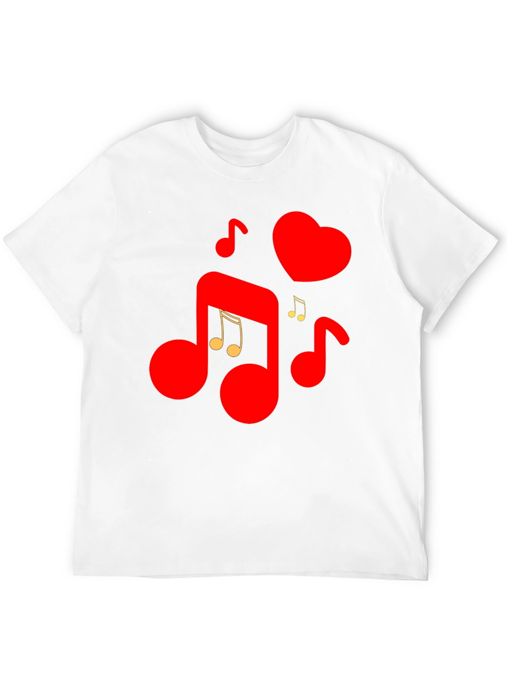Musical Heartbeat Graphic Tee - Love & Music Combined!