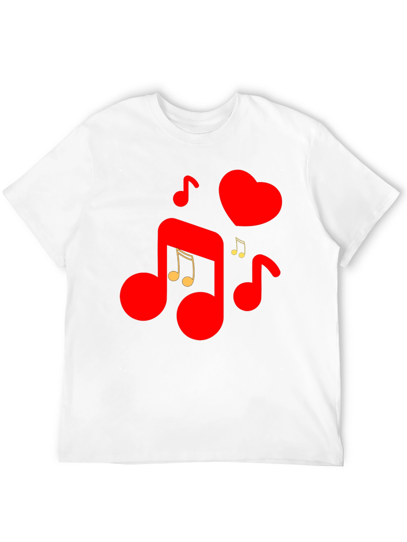 Musical Heartbeat Graphic Tee - Love & Music Combined!
