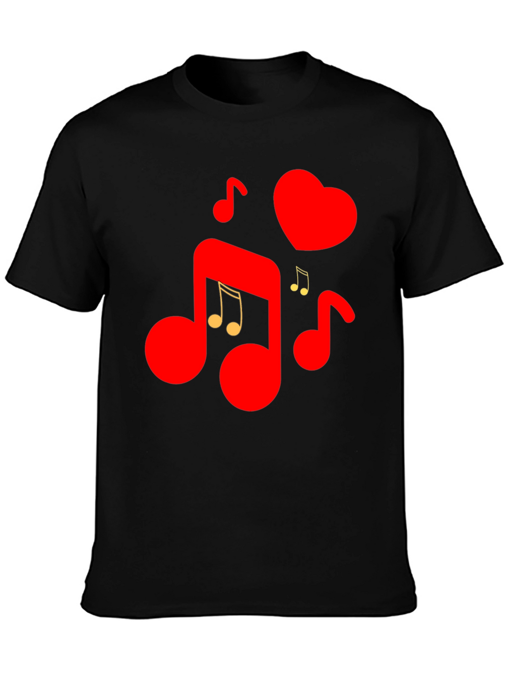 Musical Heartbeat Graphic Tee - Love & Music Combined!