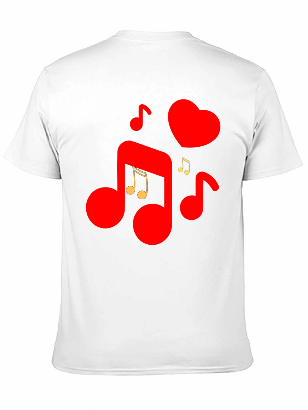 Musical Heartbeat Graphic Tee - Love & Music Combined!