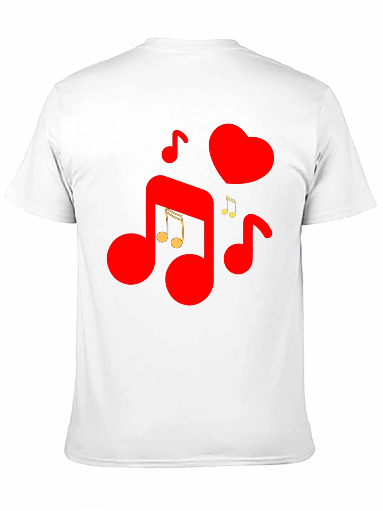Musical Heartbeat Graphic Tee - Love & Music Combined!