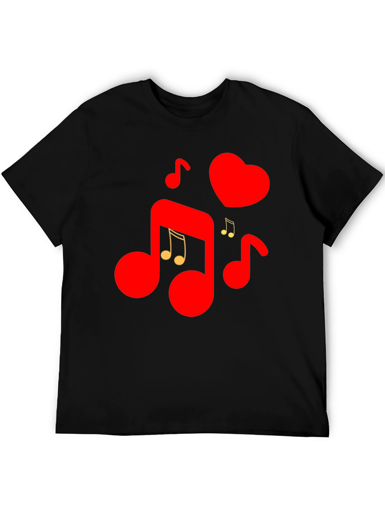 Musical Heartbeat Graphic Tee - Love & Music Combined!
