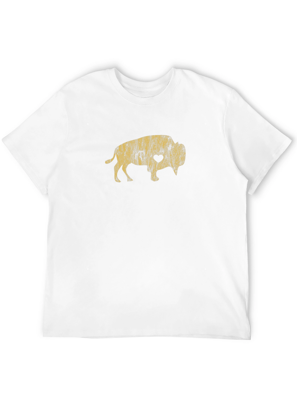 Buffalo Heart Graphic Black T-Shirt