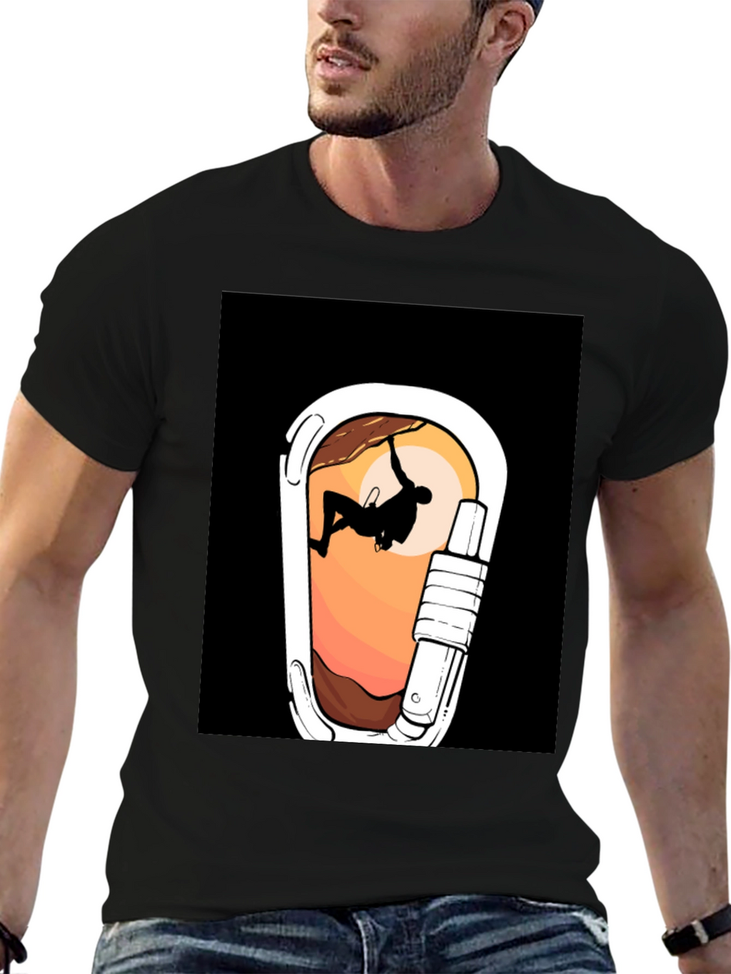 Climbing Carabiner Graphic Tee - Adventure Ready!