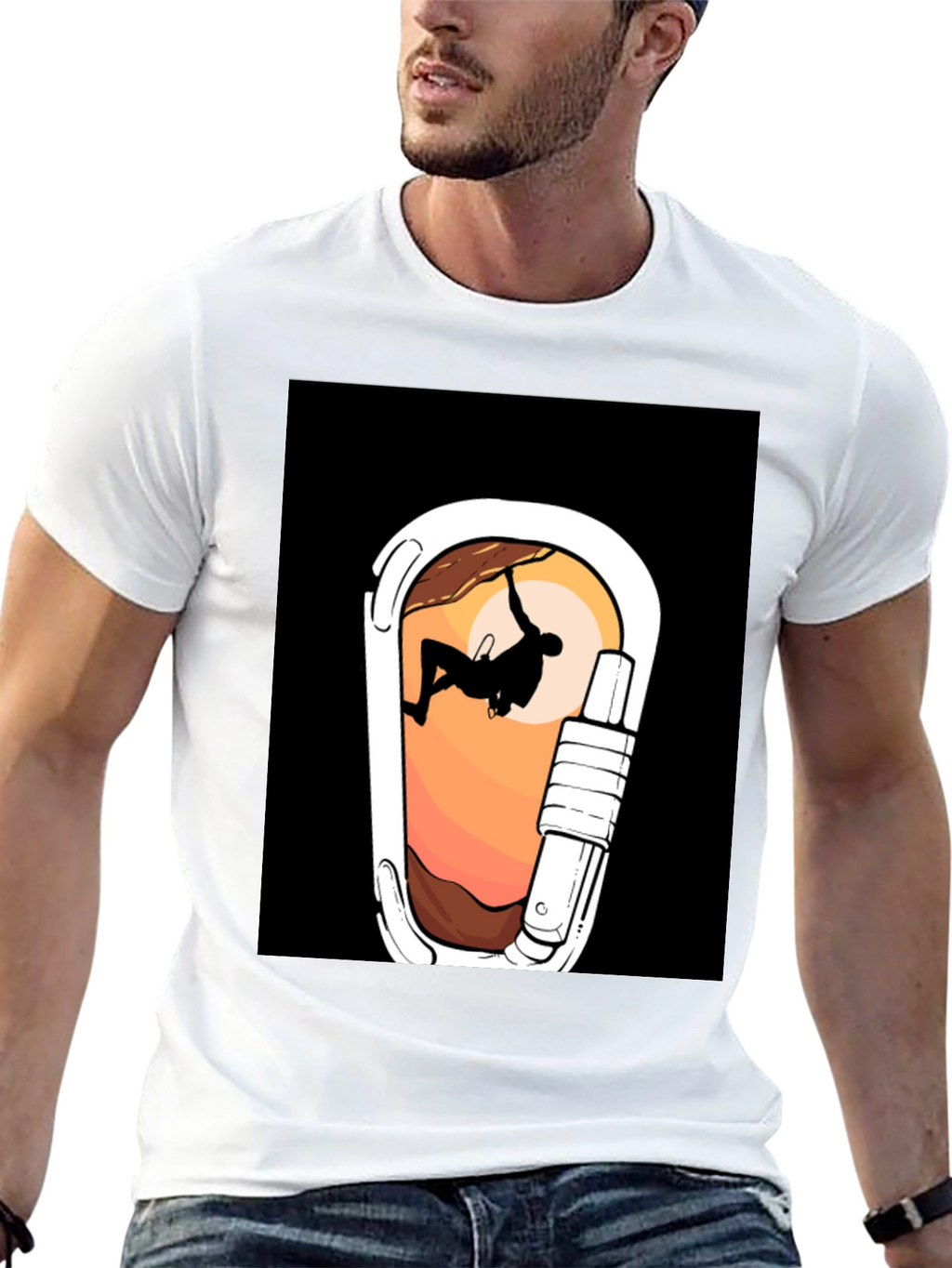 Climbing Carabiner Graphic Tee - Adventure Ready!