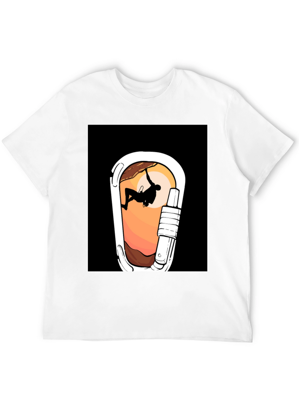 Climbing Carabiner Graphic Tee - Adventure Ready!