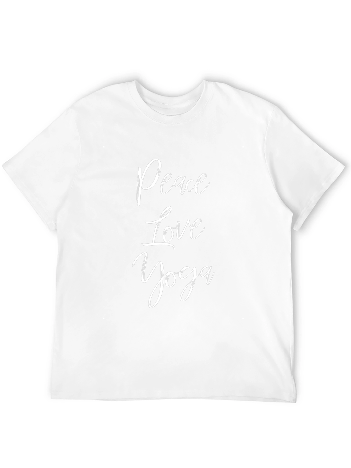 Peace Love Yoga T-Shirt - Trendy Graphic Tee