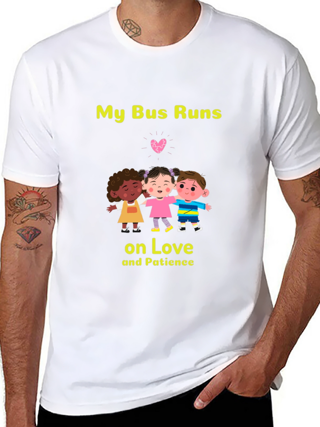 My Bus Runs on Love T-Shirt