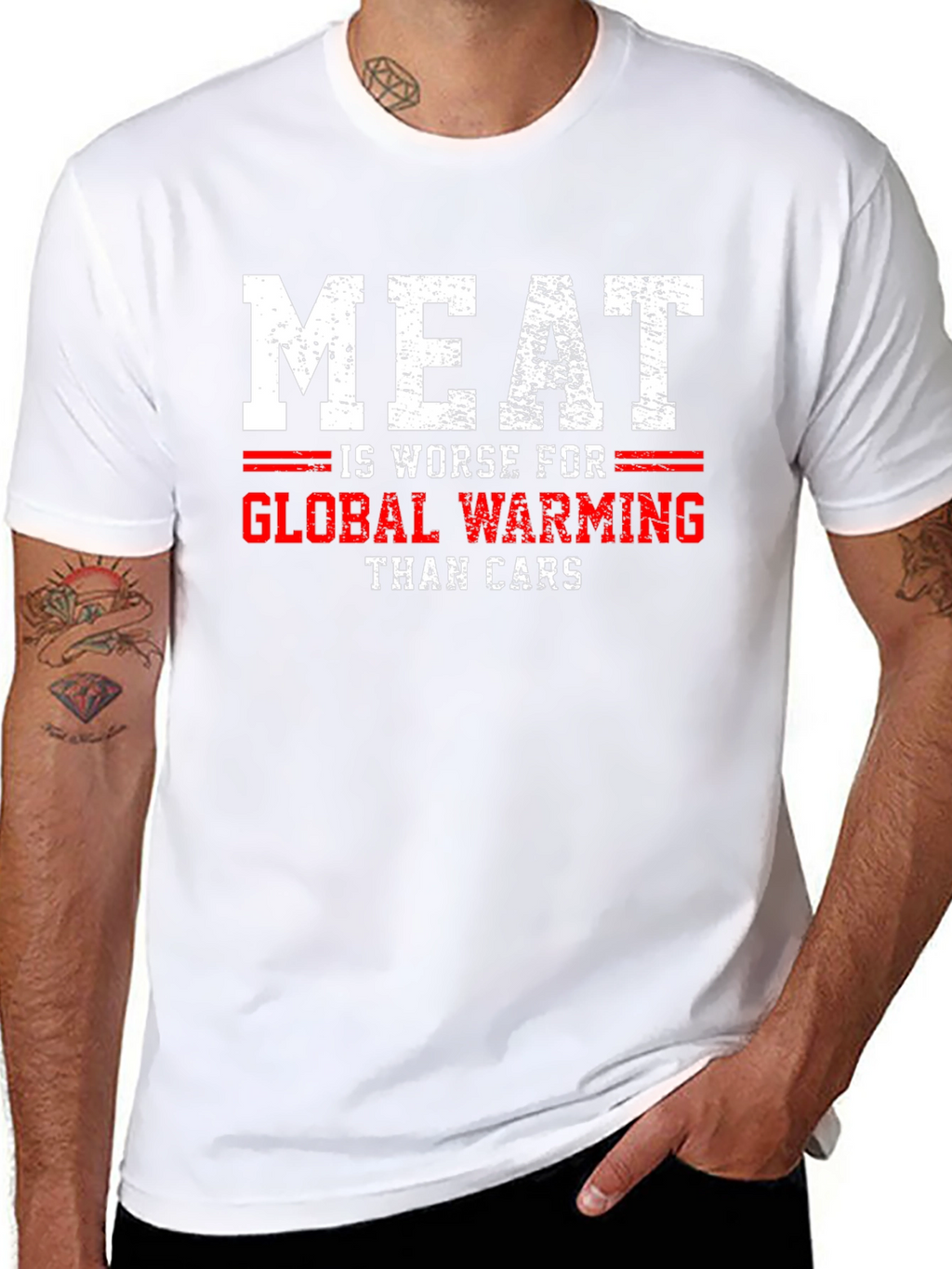 Meat is Worse for Global Warming T-Shirt
