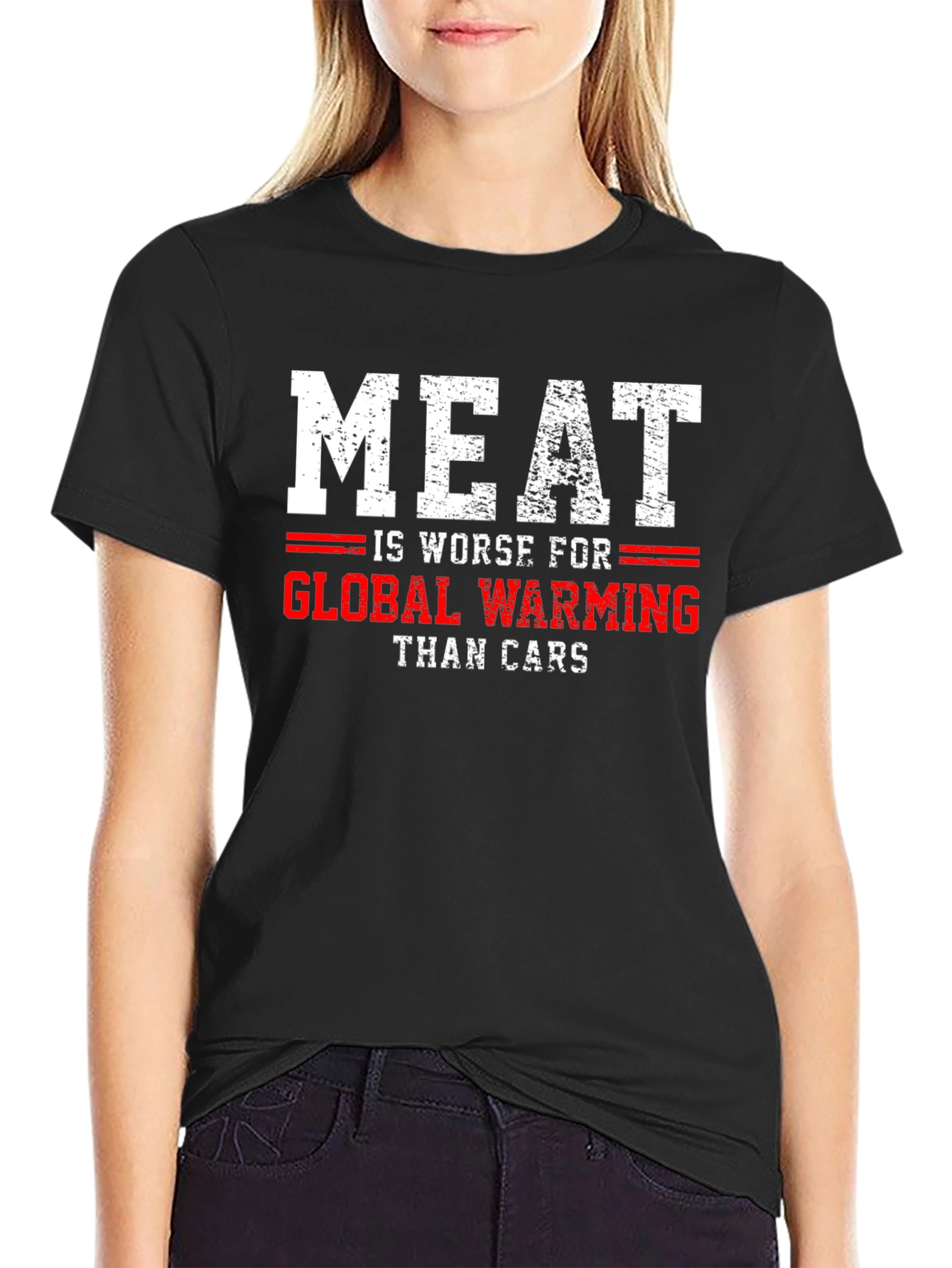 Meat is Worse for Global Warming T-Shirt