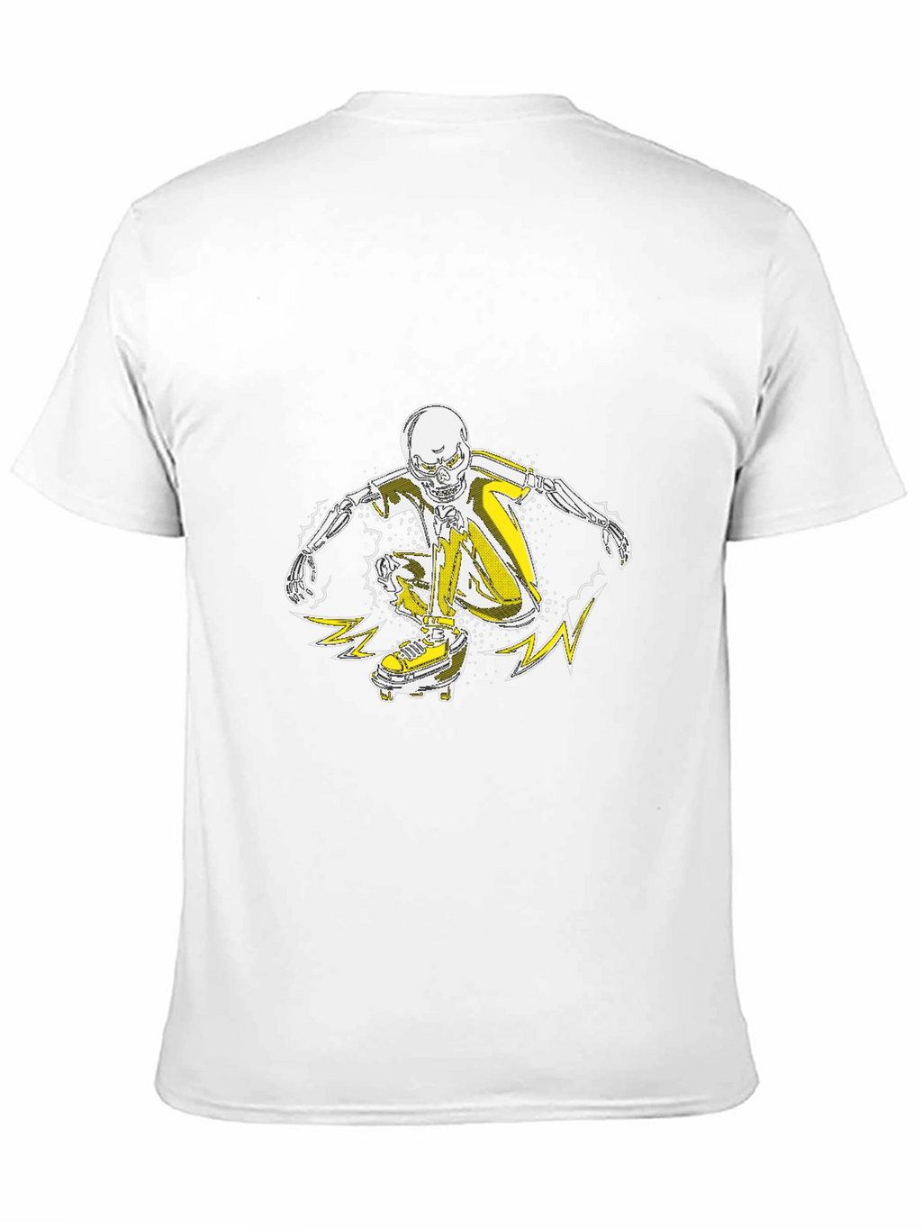 Skateboarder Skeleton Graphic Tee - Cool Skeleton T-Shirt
