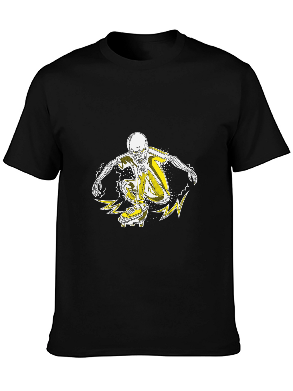 Skateboarder Skeleton Graphic Tee - Cool Skeleton T-Shirt
