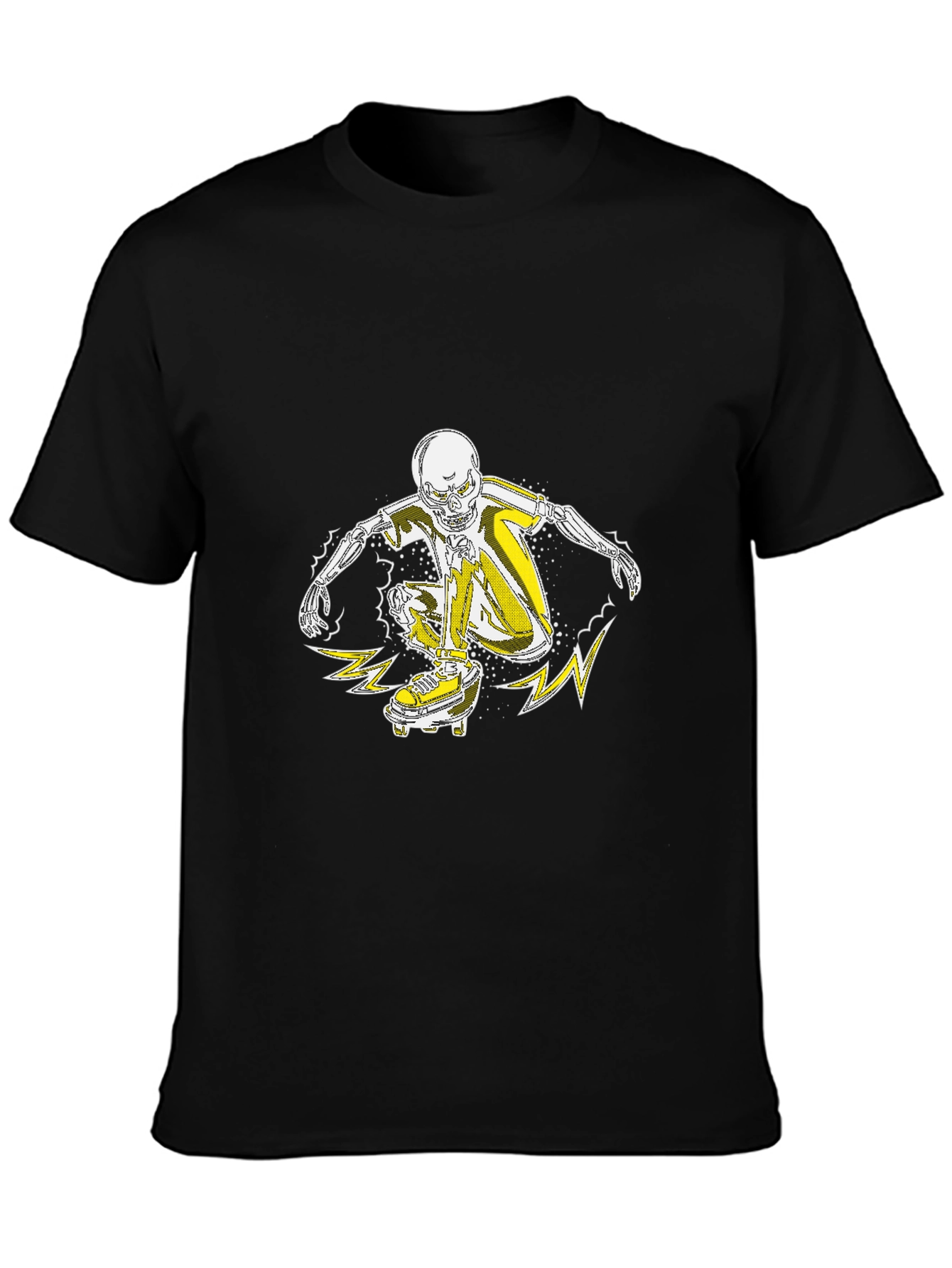 Skateboarder Skeleton Graphic Tee - Cool Skeleton T-Shirt
