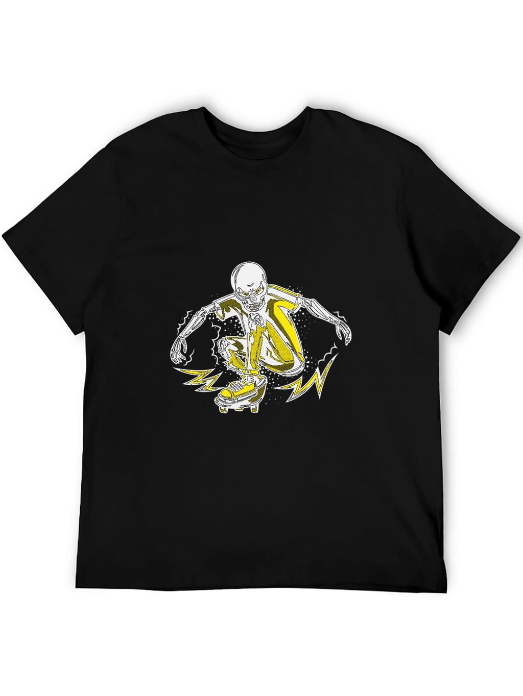Skateboarder Skeleton Graphic Tee - Cool Skeleton T-Shirt