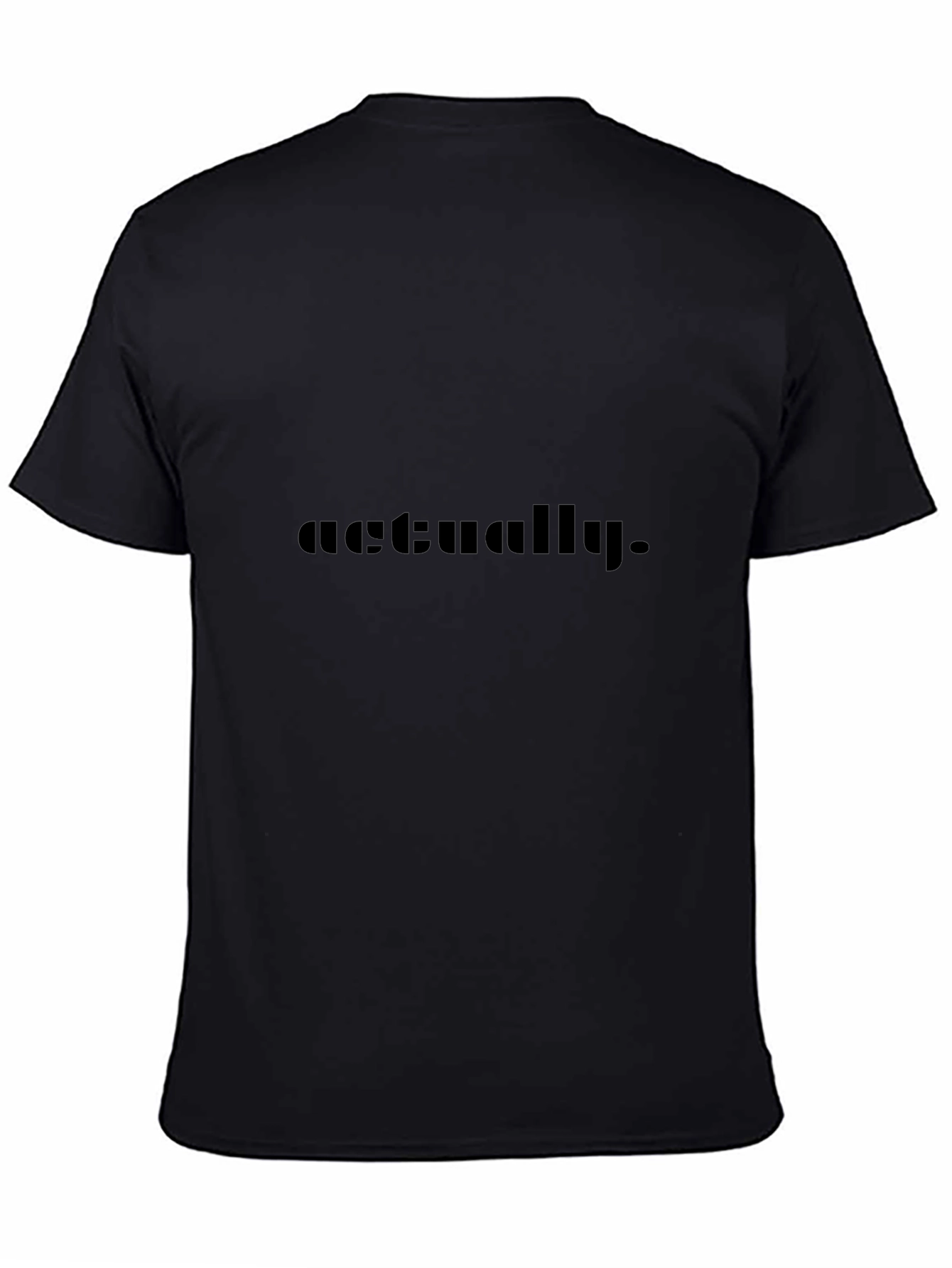 Actually Graphic Tee - Soft Black T-Shirt