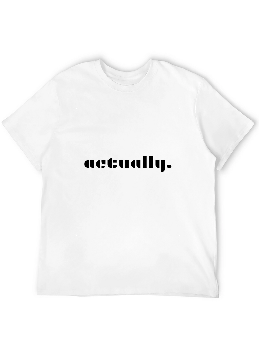 Actually Graphic Tee - Soft Black T-Shirt