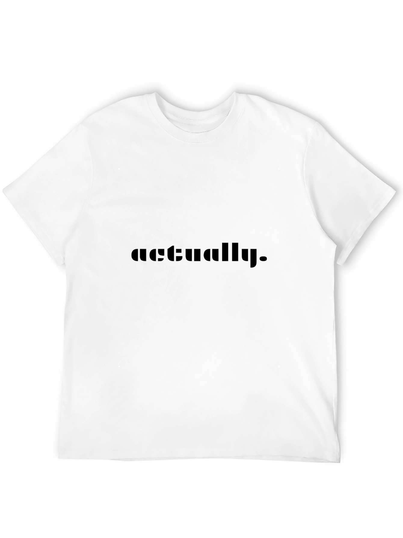 Actually Graphic Tee - Soft Black T-Shirt