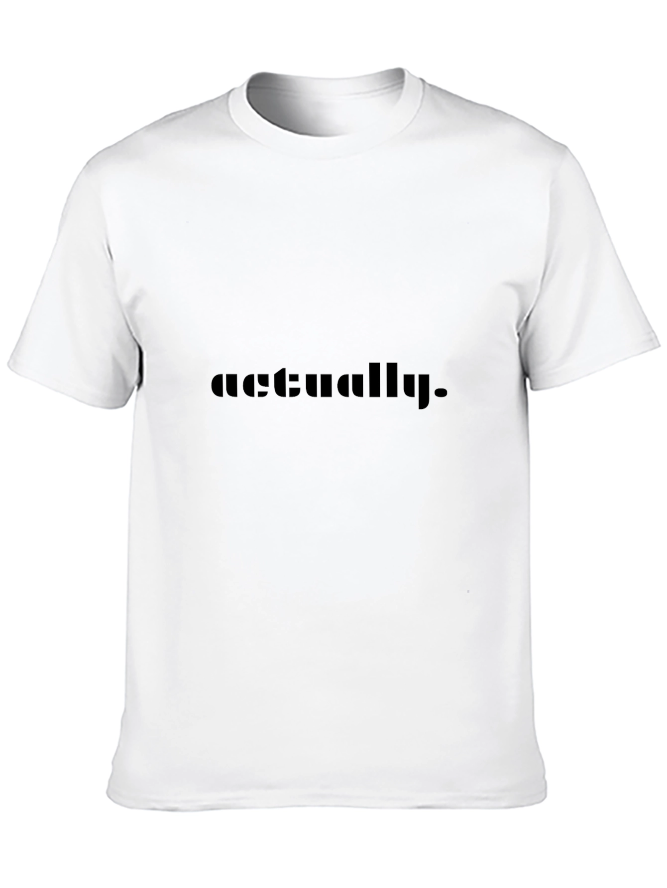 Actually Graphic Tee - Soft Black T-Shirt