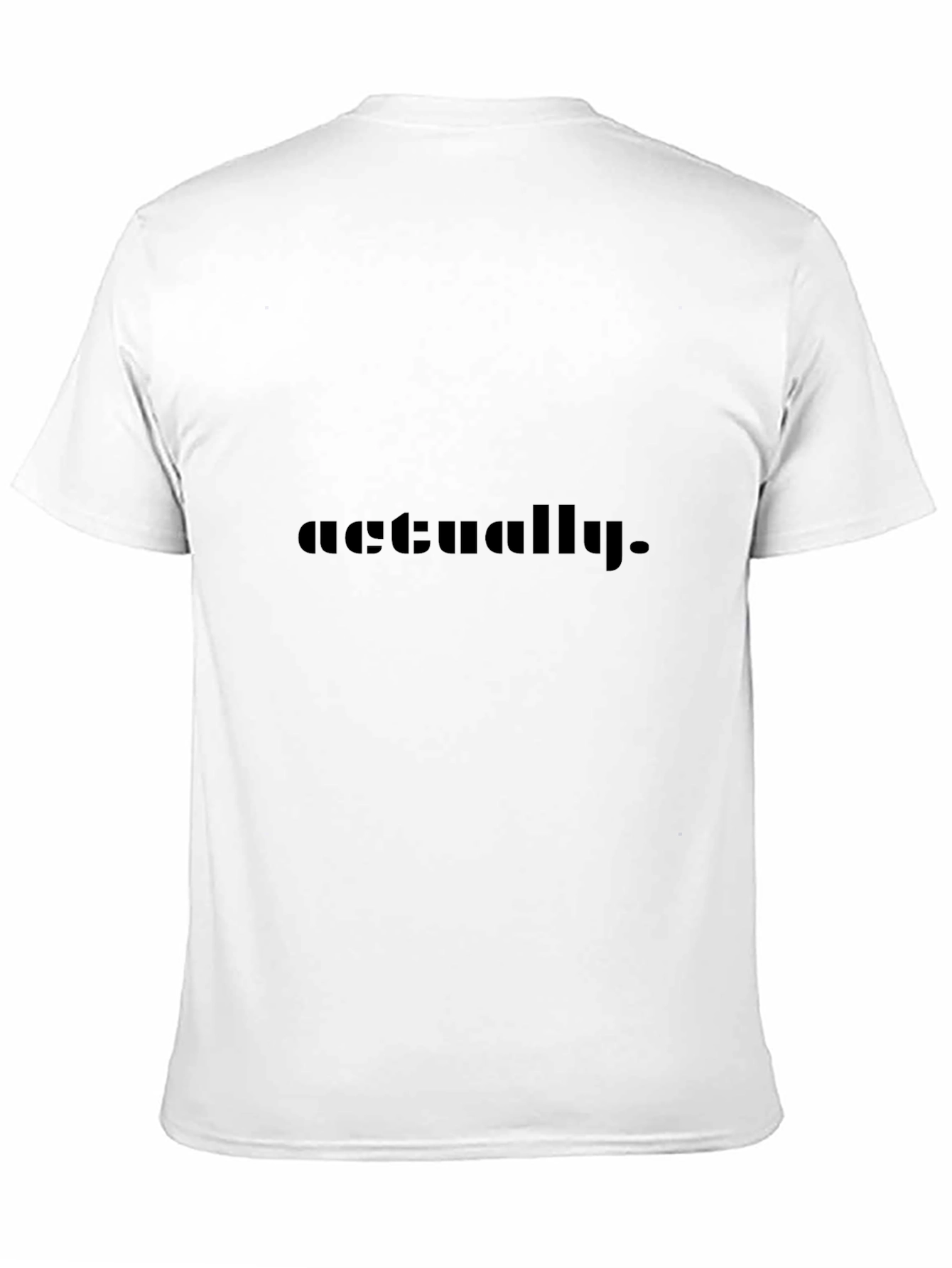 Actually Graphic Tee - Soft Black T-Shirt