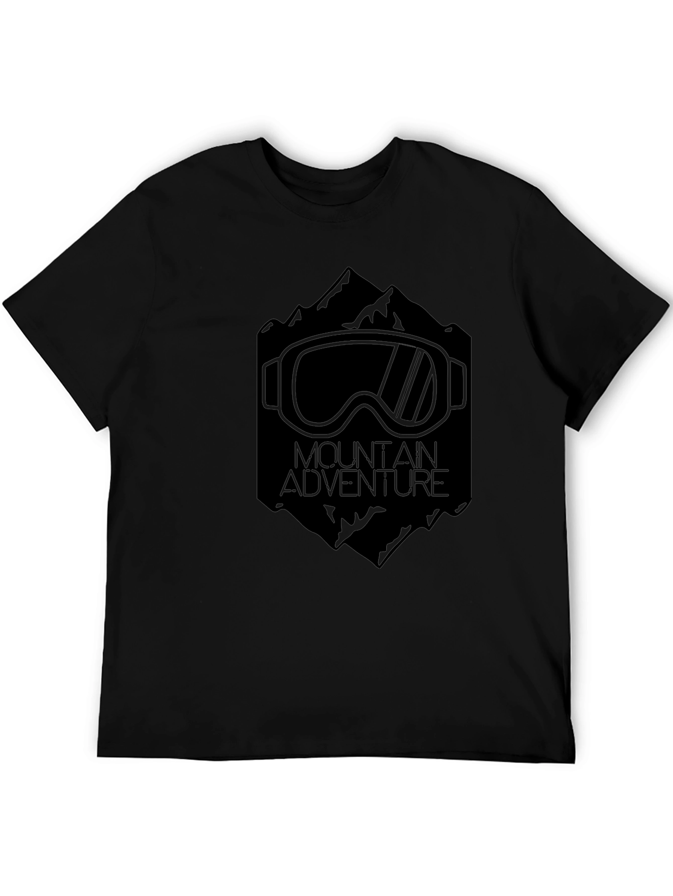 Mountain Adventure Graphic Tee - Black