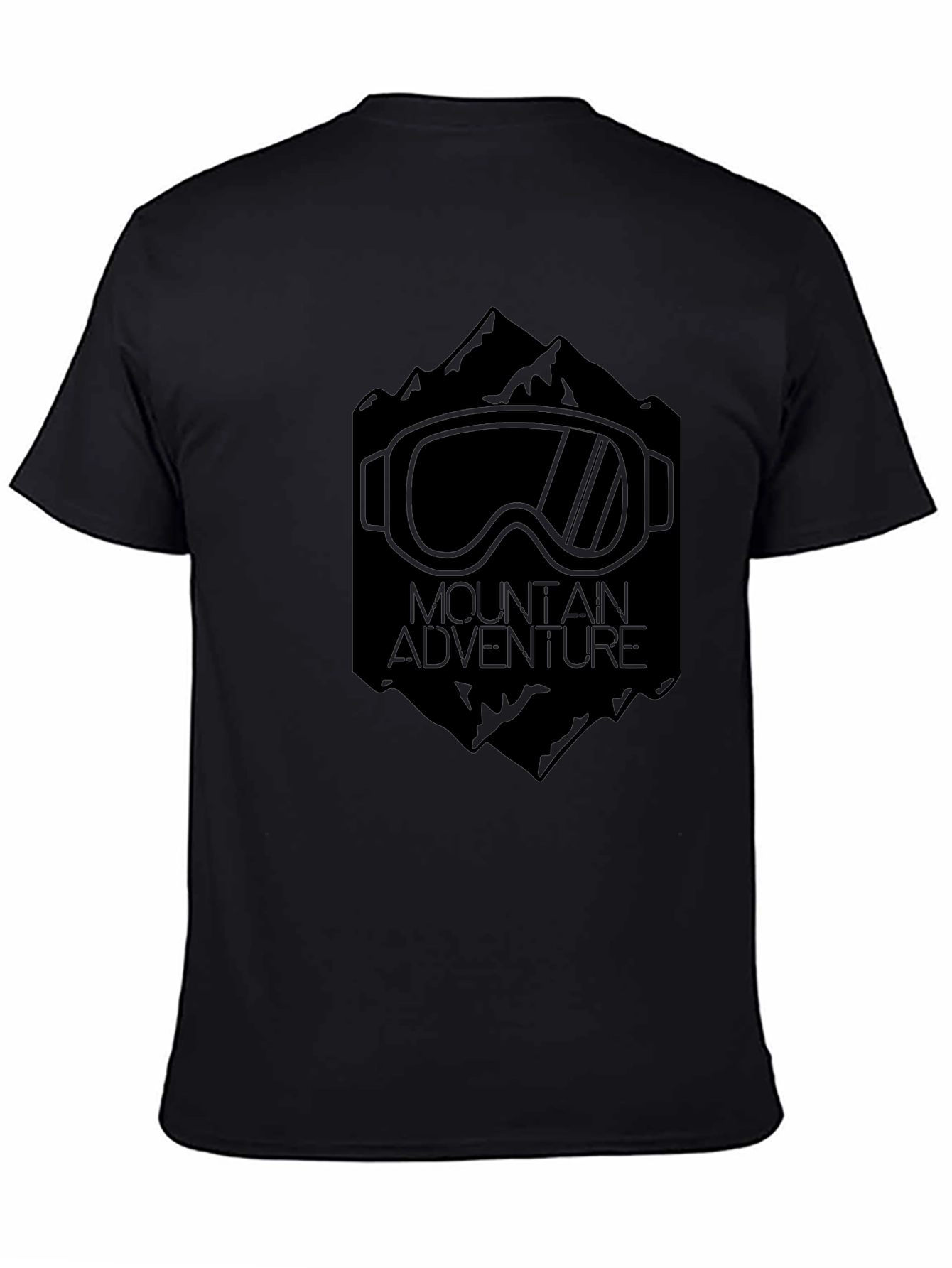 Mountain Adventure Graphic Tee - Black