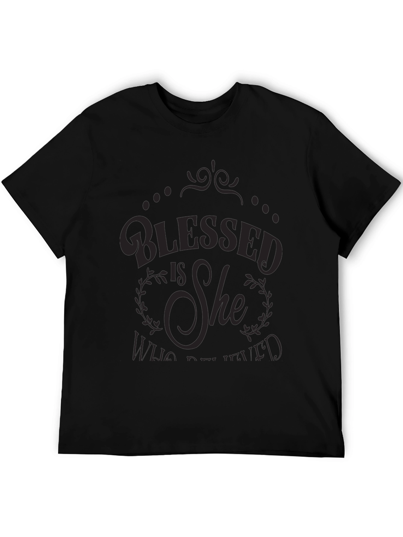 Blessed Is She Graphic Tee - Elegant Christian T-Shirt