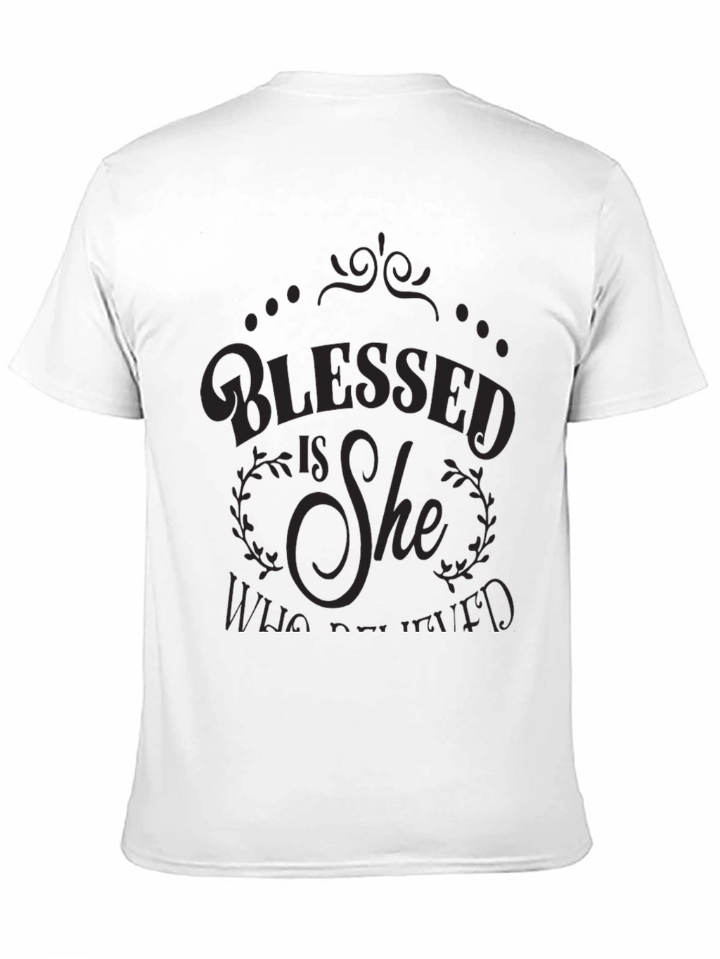 Blessed Is She Graphic Tee - Elegant Christian T-Shirt
